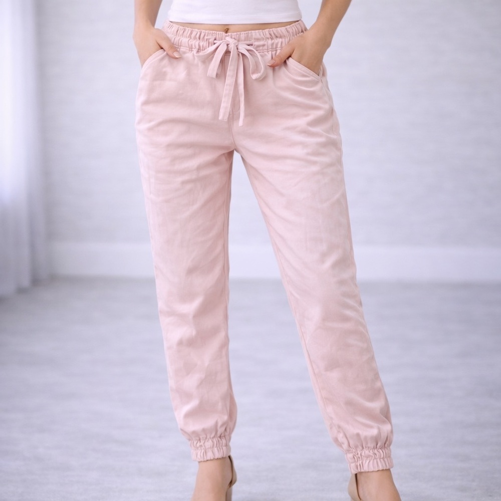 Rainbow Blush Pink Jogger Pants – Size 36 (S/M)